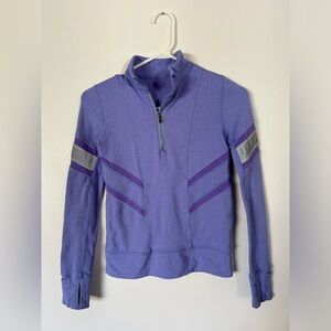 Ivivva Lululemon Glow and Go 1/2 Zip Pullover Size 8 Purple